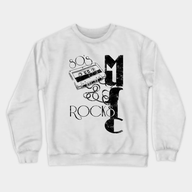 80's Music Rock's Crewneck Sweatshirt by Vitalitee